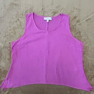 Susan Graver Vibrant Pink Tank Top